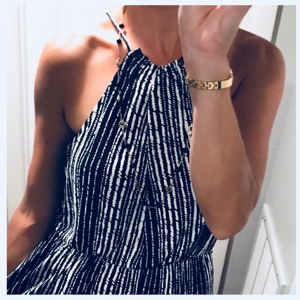 Loft Black and White halter dress - Picture 2 of 8